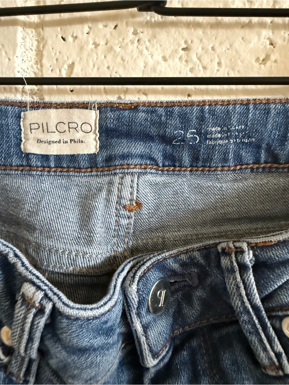 Pilcro Faded Light Blue Denim Jeans